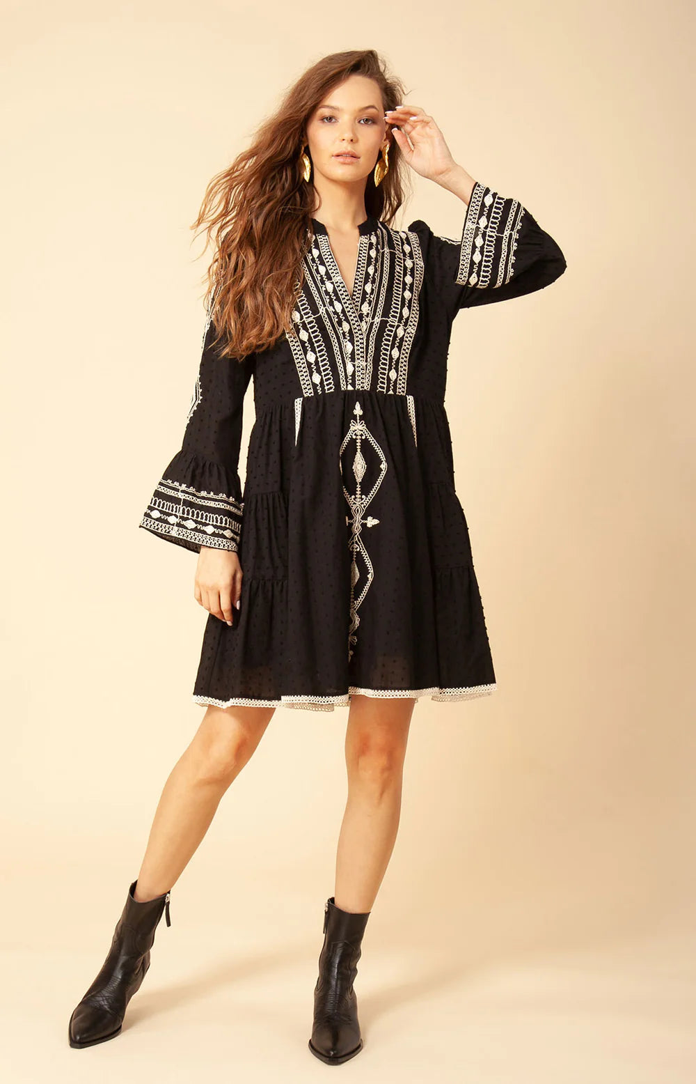 Tasha Embroidered Dress