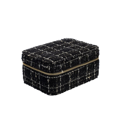 Tweed Jewellery Box Black